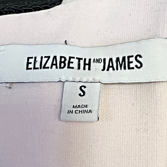 Elizabeth and James Cropped Sleeveless Top Back Zip Round Neck Blouse Shirt Smal - Picture 12 of 12